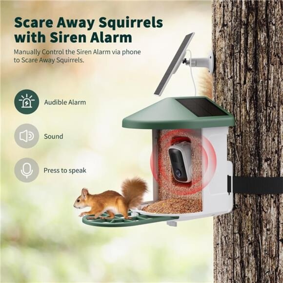 Bird Feeder with Camera with AI Identify Birds Species Solar Panel, Smart Bird - Picture 6 of 7